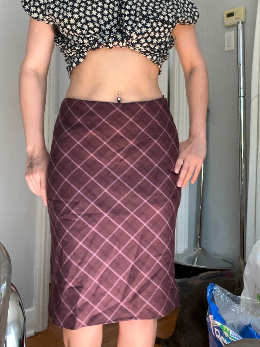Y2K Midi Skirt XS